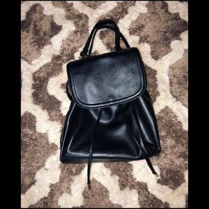 Apt. 9 Faux Leather Black mini Backpack/Purse